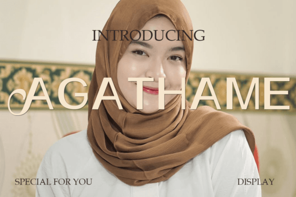 Agathame: A Display Font That Makes Your Headlines Instantly Clear