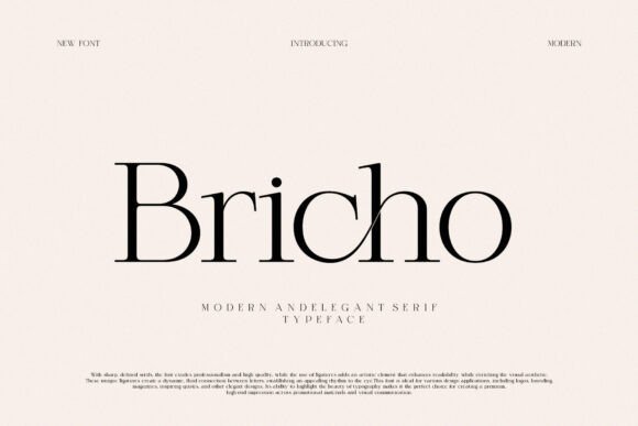Bricho: A Serif Font That Elevates Digital Branding