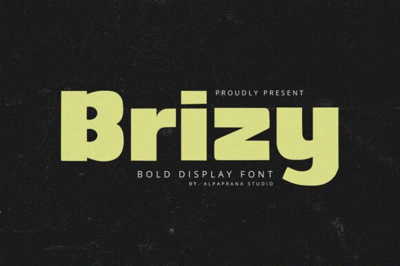 Brizy: A Display Font That Breathes Quiet Confidence