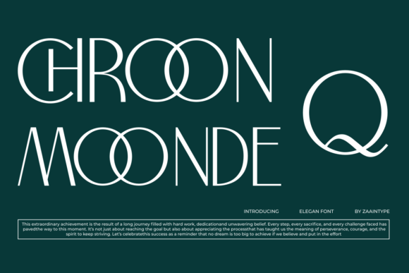 Chroon Moonde: A Clean, Futuristic Sans Serif for Modern Branding