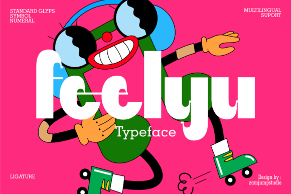 Feelyu: A Friendly, Modern Display Font for Real Branding Work