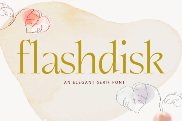 Flashdisk: A Serif Font with Sharp Personality