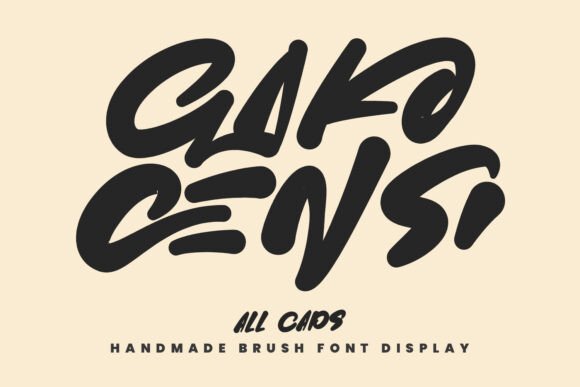 Gako Censi: A Bold, Handmade Script Font for Editorial Energy