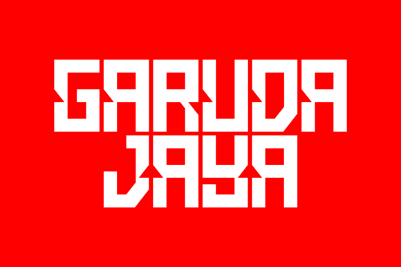 Garuda Jaya: A Bold Display Font That Anchors Brand Identity
