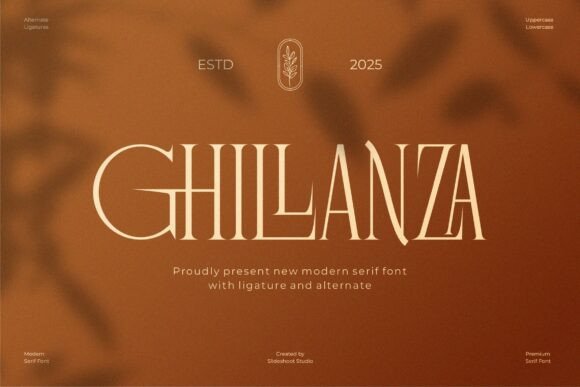 Ghillanza: A Modern Serif Font That Just Fits