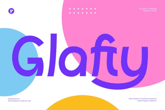 Glafty: A Playful Sans Serif Font for Joyful Brand Identities