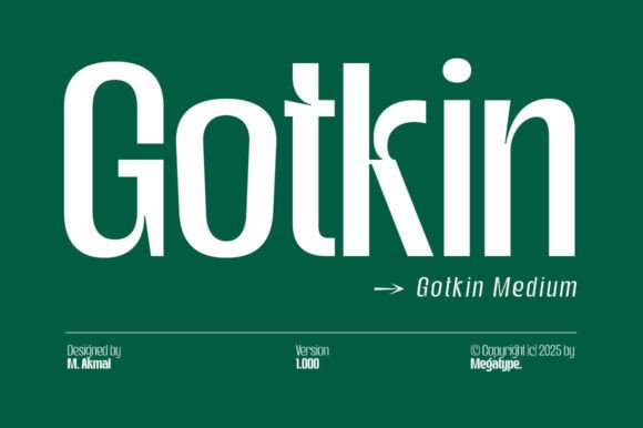 Gotkin Medium: A Modern Sans Serif Font for Digital Branding