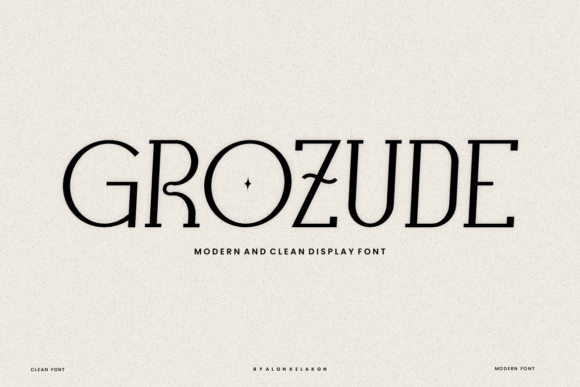 Grozude: A Refined Serif Font for Handmade Brands