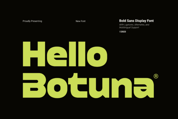 Hello Botuna: A Display Font That Elevates Real Small Business Branding