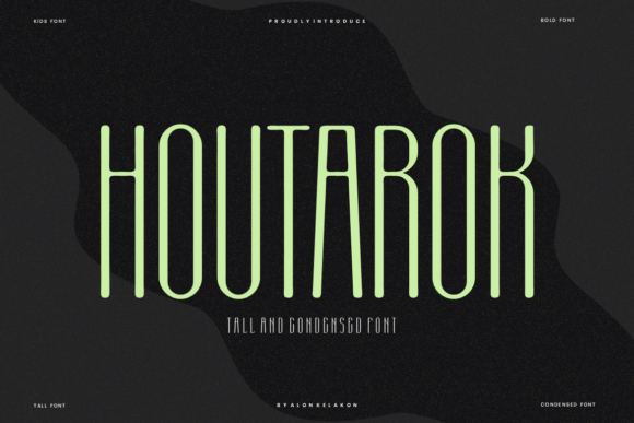 Houtarok: A Futuristic Sans Serif Display Font for Digital Impact