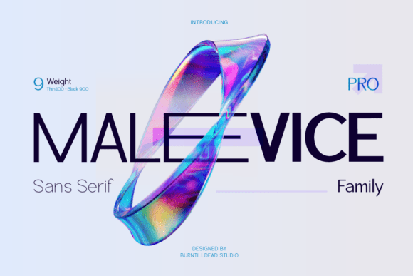 Malevice Pro: A Modern Sans Serif Font for Digital Design
