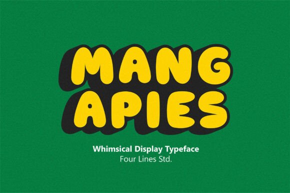 Mang Apies: A Playful Display Font for Editorial Warmth