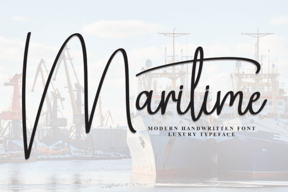 Maritime: A Modern Handwritten Font for Editorial Design