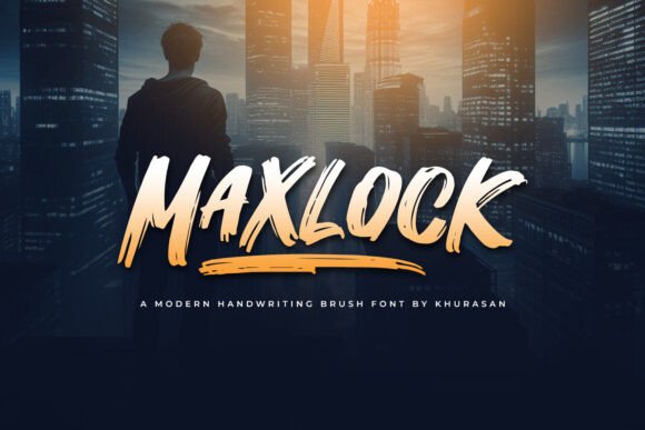 Maxlock: A Playful Brush Font for Digital Branding