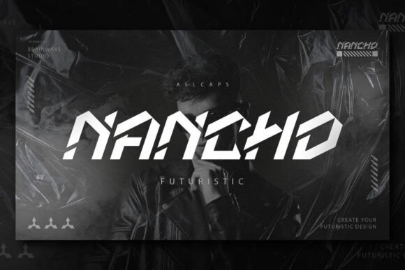Nancho: A Cyberpunk Display Font for Editorial Impact