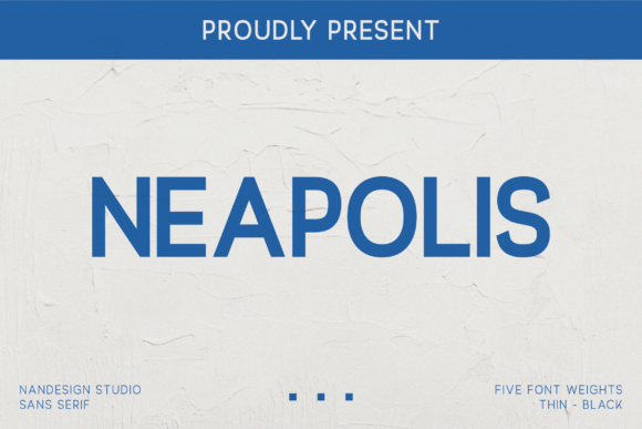 Neapolis: A Modern Sans Serif Font for Digital Clarity