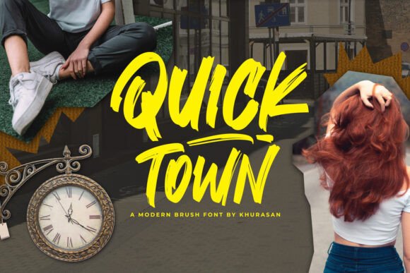 Quick Town: A Playful Brush Font for Digital Branding