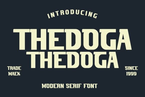 Thedoga: A Modern Sans Serif Typeface for Real Branding Work